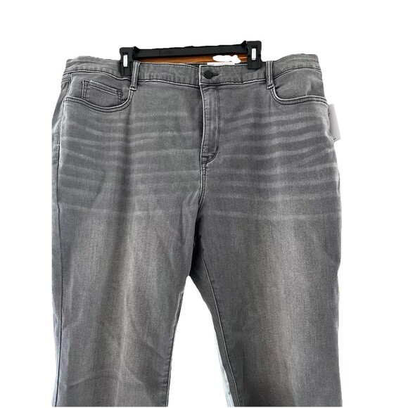 Nine West Plus Gray  Women’s Plus Size Jeans 20WS Crop Straight NWT - Picture 3 of 5